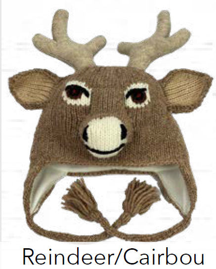 #KC072 Youth Caribou/Reindeer Animal Hat