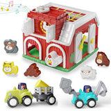 #MSB-12 Farm Animals Musical Barn Playset