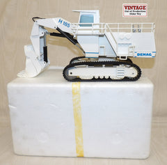 #NZG241 1/50 Demag H185 Hydraulic Mining Shovel Excavator, White, Pre-Owned