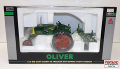 #SCT326 1/16 Oliver 66 Tractor with Spring Tooth Harrow, The Toy Tractor Times.com 25th Anniversary Edition