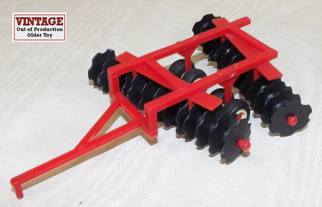 #ST3023 1/64 Red Offset Disk Harrow - No Package, AS IS
