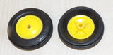 #SY139 1/16 Plastic Front Tractor Tire with Yellow Rim, Pair - AS IS