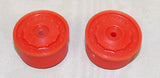 #SY141 1/16 Orange Plastic Front Power Assist Rim, Pair - Used, AS IS