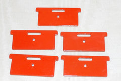 #SY143 1/16 Orange Metal Front Tractor Weights, 5 pc. - AS IS
