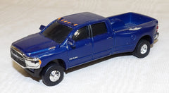 #SY149 1/64 Blue 2020 Dodge Ram 3500 Bighorn Dually Pickup - Missing Front Bumper