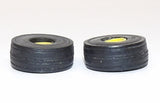 #SY206 1/64 Rubber Front Tires with Yellow Rims, 5/8" x 1/4"