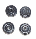 #SY229 1/64 Plastic Front Tires with Gray Rims, 1/2" x 3/16"