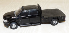 #SY46160 1/64 Black 2023 Ram 3500 Dually Flatbed Truck - Broken Mirror, AS IS
