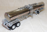 #60-1731 1/64 Red & Navy Blue Kenworth W990 with 76" Mid-Roof Sleeper & Brenner Chemical Tank Trailer