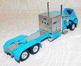 #T337 1/64 Cyan & Chrome Peterbilt Model 379 Cab with 60" Vintage Sleeper - No Box