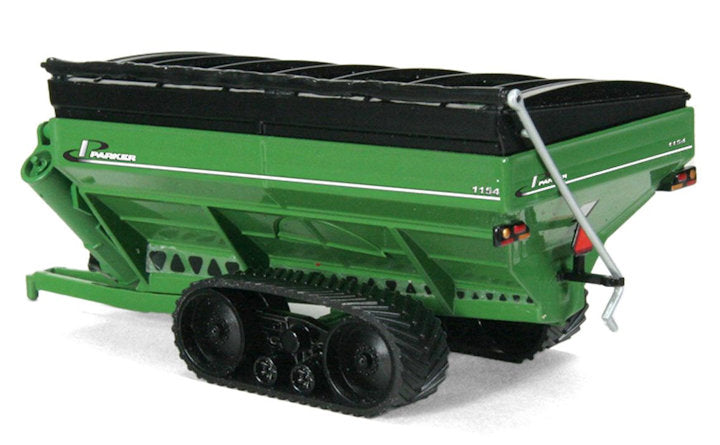 #UBC047 1/64 Green Parker 1154 Grain Cart with Tracks