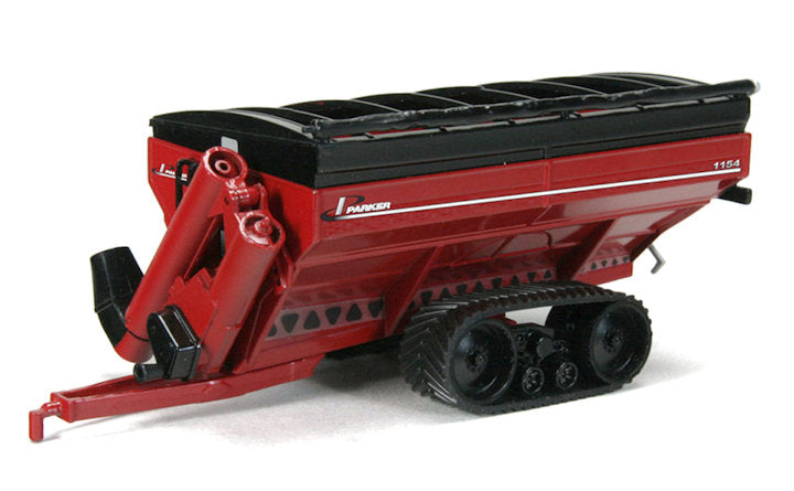 #UBC048 1/64 Red Parker 1154 Grain Cart with Tracks