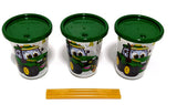 #Y11910 John Deere Kids 3 Straw Cups Pack