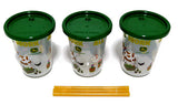#Y11910 John Deere Kids 3 Straw Cups Pack