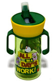 #Y12079 John Deere Kids 12 oz Pop Up Straw Trainer Cup