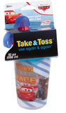 #Y9294 Cars Take 7 Toss 10 oz Sippy Cup Set