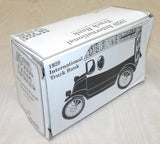 #ZSM726 1/25 J.I.Case 1920 International Truck Bank - Missing Key, AS IS