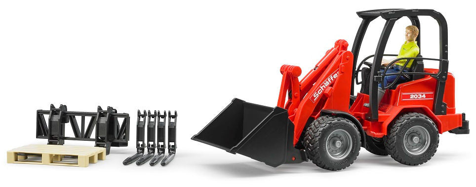 #02191 1/16 Schaeffer 2034 Compact Loader with Figure & Accessories