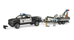 #02507 1/16 Police Ram 2500 Pickup with Police Boat, Trailer & 2 Figures