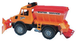 #02572 1/16 Mercedes Benz Unimog Snow Plow Truck