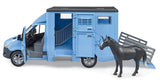 #02674 1/16 MB Sprinter Animal Transporter with Horse
