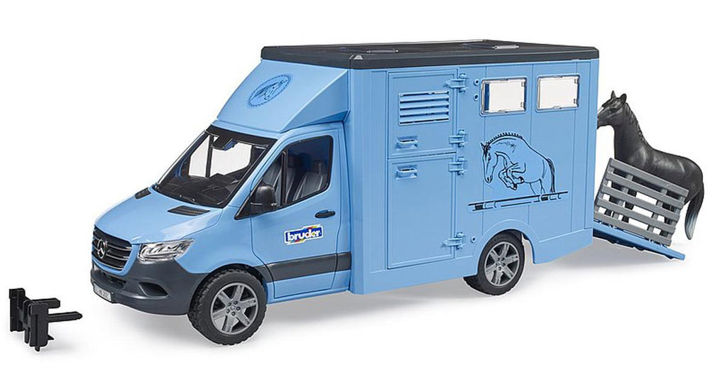 #02674 1/16 MB Sprinter Animal Transporter with Horse