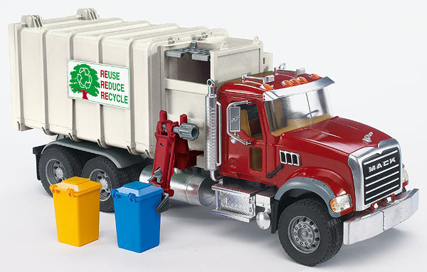 #02811 1/16 Mack Granite Side Loading Garbage Truck