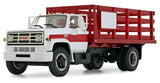 #10-4220 1/34 White & Red 1970s GMC 6500 Stake Truck