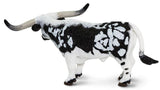 #100261 1/20 Black & White Texas Longhorn Bull