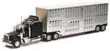 #10783A 1/32 Black Kenworth W900 with Pot-Belly Cattle Trailer