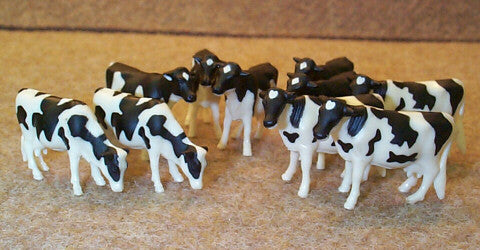 #12662 1/64 Holstein Cows, 10 pc.