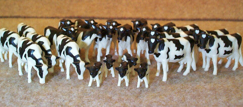 #12662B 1/64 Holstein Cows & Calves, 25 pc.