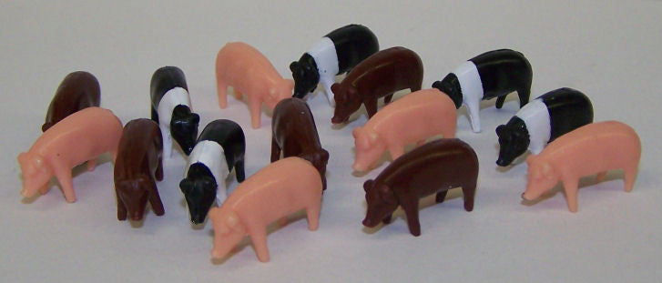 #12666 1/64 Mixed Pig Assortment, 15 pc.