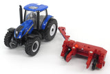 #13896 1/64 New Holland T6.175 Tractor with H7230 Discbine Disc Mower Conditioner