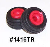 #1416TR 1/64 Implement Flotation Tires with Red Rims