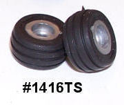 #1416TS 1/64 Implement Flotation Tires with Silver Rims