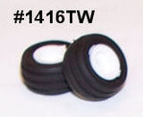 #1416TW 1/64 Implement Flotation Tires with White Rims