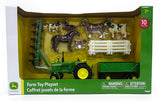 #15474 1/32 John Deere Farm Toy Playset. 17-piece