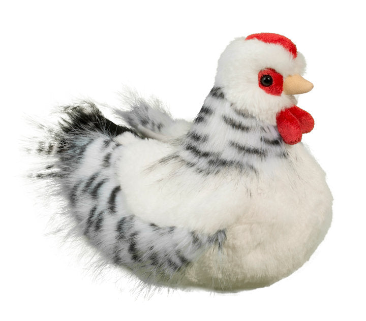 #1792D Salty - Black & White Hen Plush