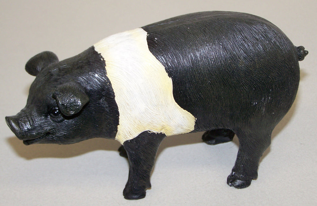 #2513600C 6" Resin Pig Standing, Head Turned Left