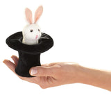 #2709FM Mini Rabbit in Hat Finger Puppet