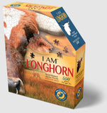 #3012MC I Am Longhorn Head-Shaped Puzzle, 520 pc.