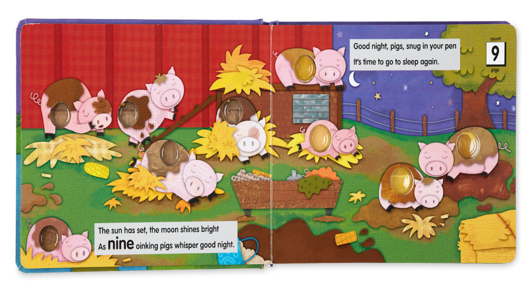 Melissa & Doug Children's Book - Poke-a-Dot: Goodnight, Animals