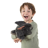#3168FM Plush Gray Bunny Rabbit Hand Puppet