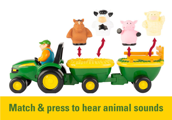 #34908 John Deere Animal Sounds Hayride Playset | Action Toys