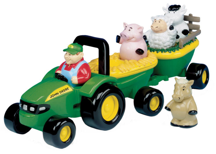 #34908 John Deere Animal Sounds Hayride Playset