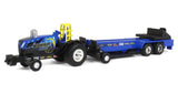 #37940A-2 1/64 New Holland "Midnight Blue" Puller Tractor & Sled Set