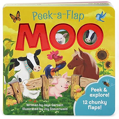#390563 Moo! Peak-a-Flap Board Book