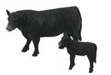 #404BC 1/20 Black Angus Cow & Calf Set