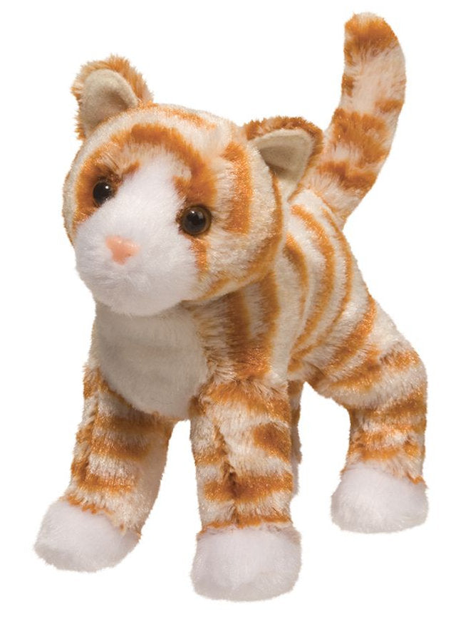 #4104D Hally Orange Striped Cat Plush